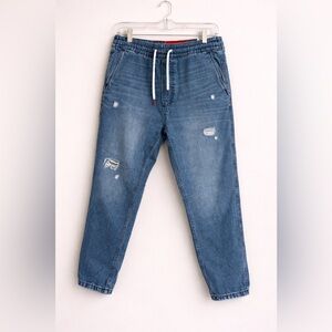 Vintage 90s Tommy Hilfiger Denim Jogger women’s Small Jeans Drawstring Stretch